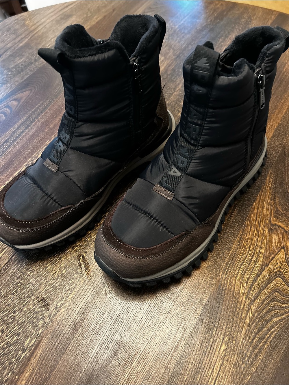 Pajar Canada Franky Double Zip Sneaker Boot - Men’s Size 9 (Black/Dark Brown)